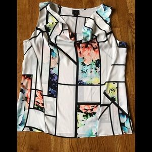 Silky sleeveless top